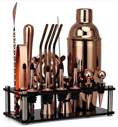 20-Piece Mixology Bartender Kit | Complete Home Bar Tools Set | Cocktail Making Gift