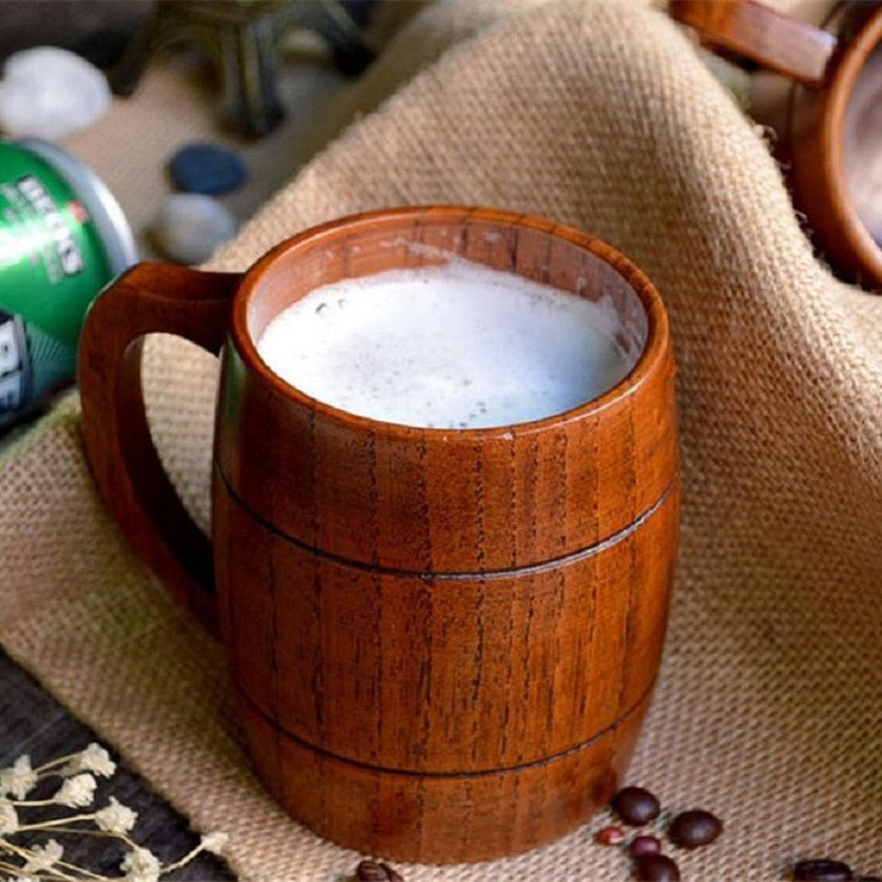 Wooden Beer Mug with Handle | The Social Pour