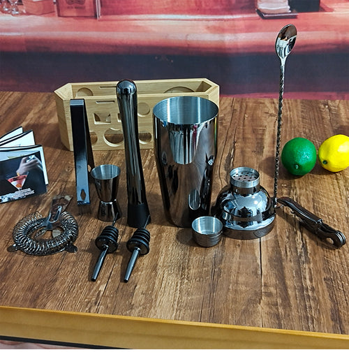 Bartender Set with Wooden Frame | The Social Pour