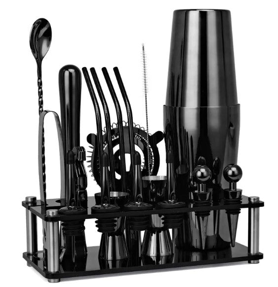 20-Piece Mixology Bartender Kit | Complete Home Bar Tools Set | Cocktail Making Gift