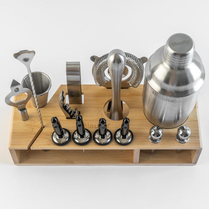 17-Piece Bartender Kit with Stand | Cocktail Shaker Set for Home Bar | Mixology Gift Set