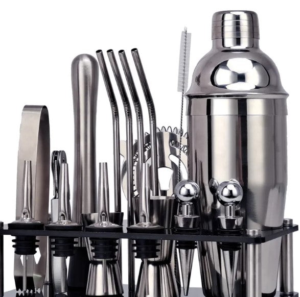20-Piece Mixology Bartender Kit | Complete Home Bar Tools Set | Cocktail Making Gift