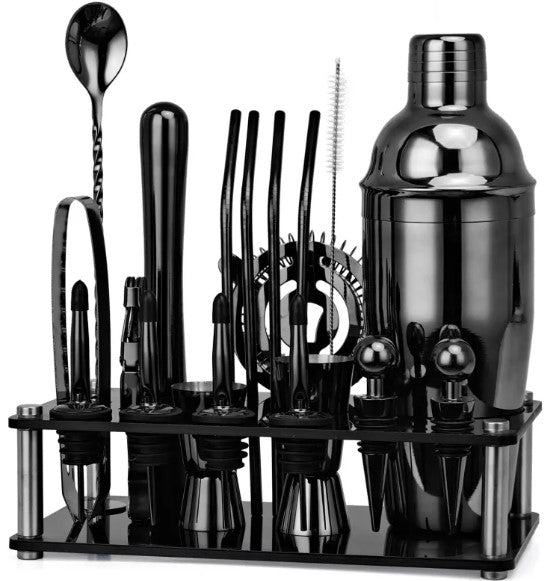 20-Piece Mixology Bartender Kit | Complete Home Bar Tools Set | Cocktail Making Gift