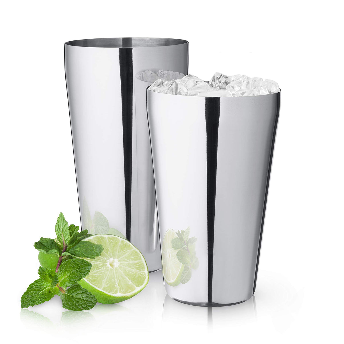 True Advance Boston Cocktail Shaker set Stainless steel Boston Drink Shaker Martini Shaker set of 2 18oz & 25oz