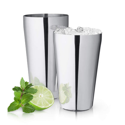 True Advance Boston Cocktail Shaker set Stainless steel Boston Drink Shaker Martini Shaker set of 2 18oz & 25oz