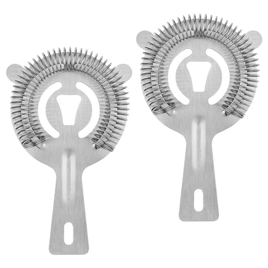 Professional Cocktail Strainer Set | Stainless Steel Bar Strainer for Home Bartending | 2-Pack