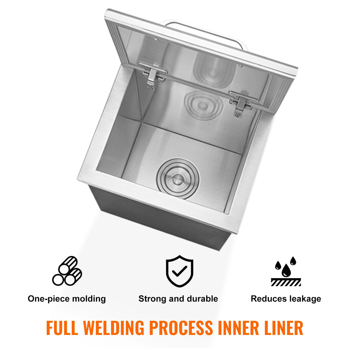 Stainless Steel Drop-In Ice Chest 30 QT | The Social Pour