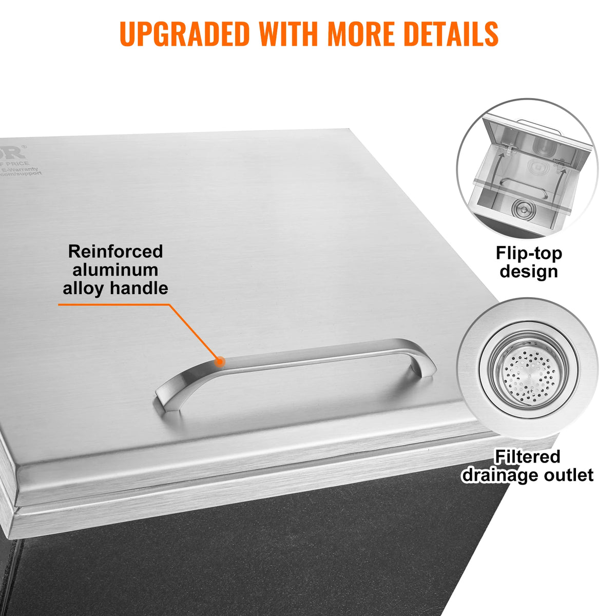 Stainless Steel Drop-In Ice Chest 30 QT | The Social Pour