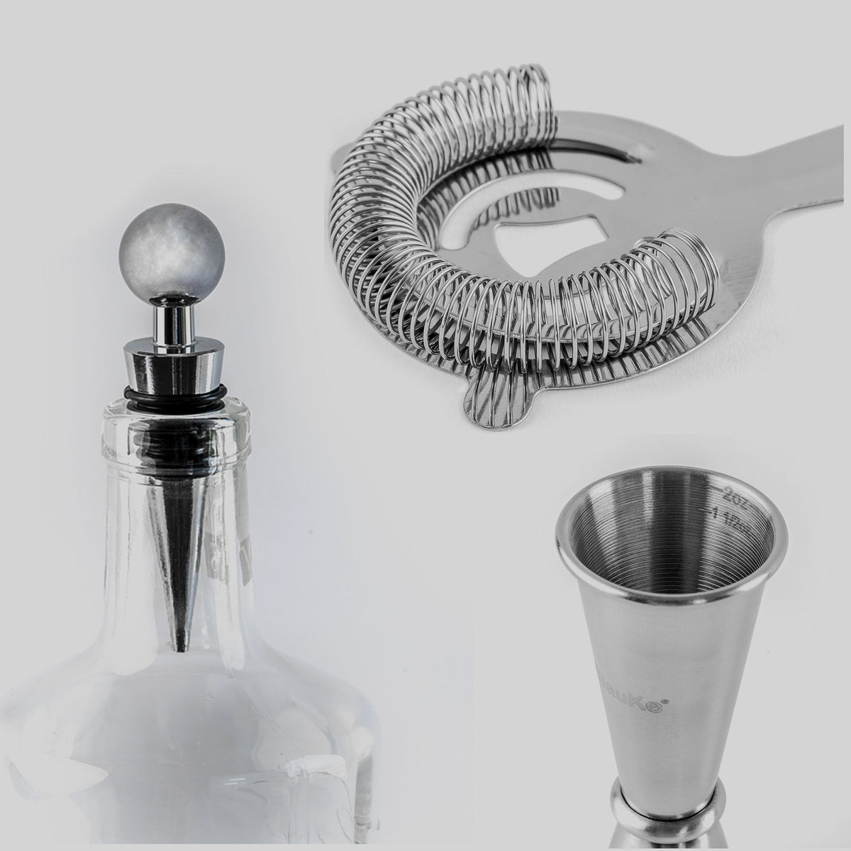 17-Piece Bartender Kit with Stand | Cocktail Shaker Set for Home Bar | Mixology Gift Set