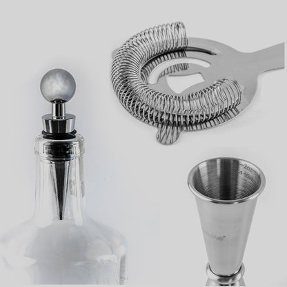 17-Piece Bartender Kit with Stand | Cocktail Shaker Set for Home Bar | Mixology Gift Set