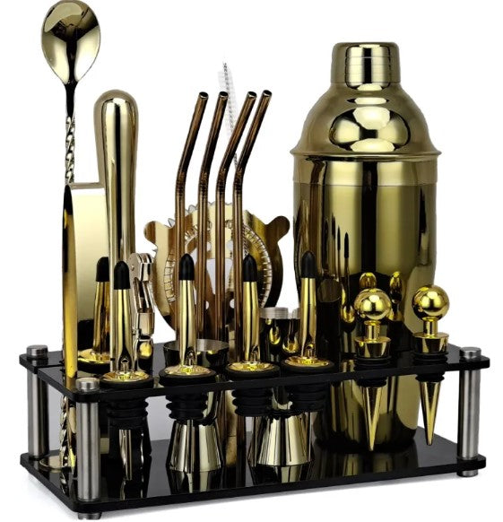 20-Piece Mixology Bartender Kit | Complete Home Bar Tools Set | Cocktail Making Gift